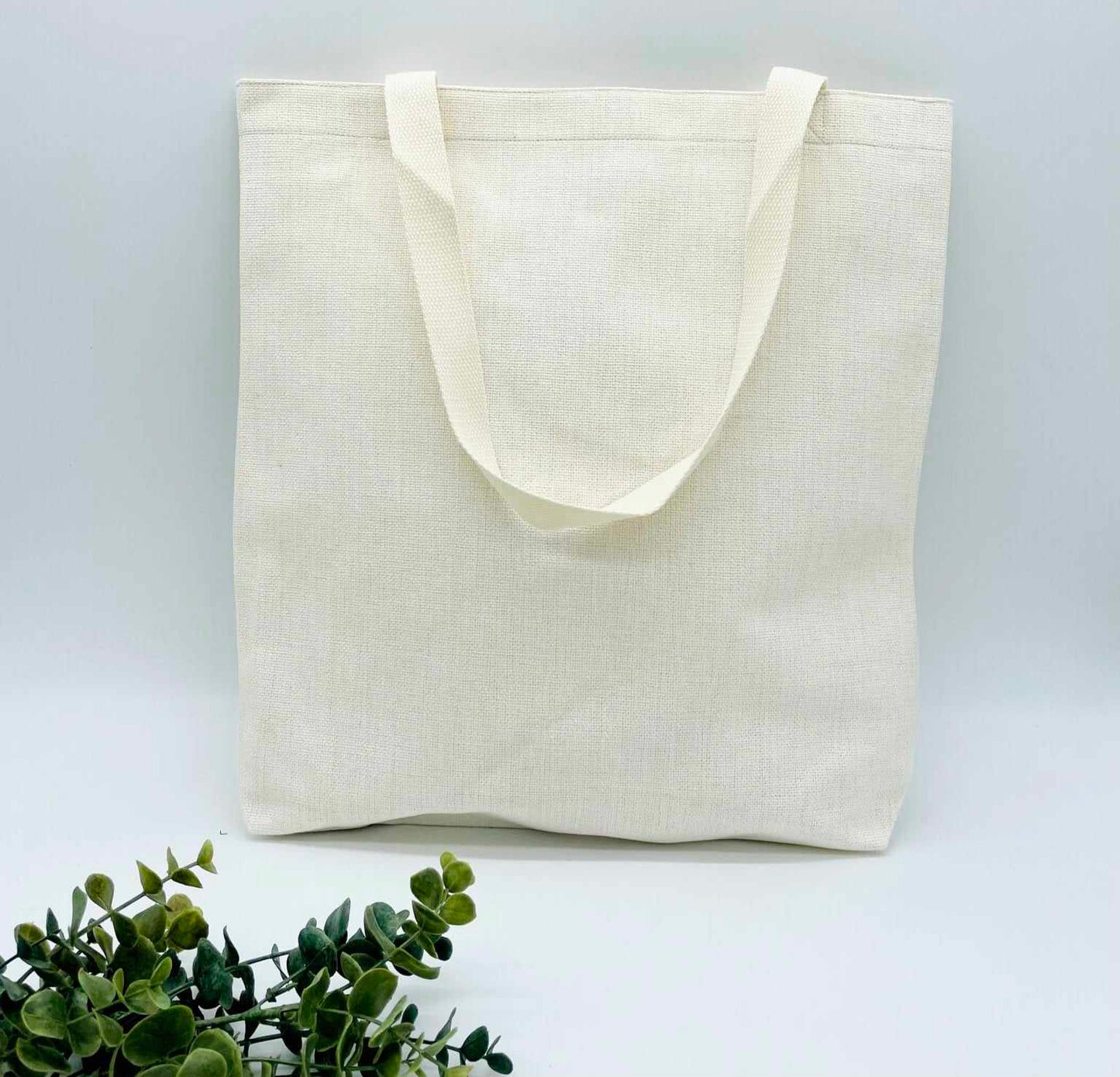 Large Linen Book Tote for Sublimation