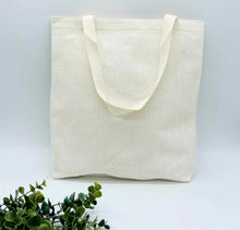 Load image into Gallery viewer, Large Linen Book Tote for Sublimation
