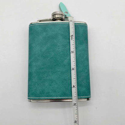 Leather Wrapped Flask for Sublimation