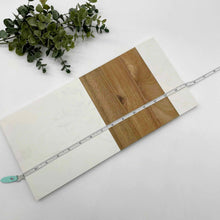 Load image into Gallery viewer, White Marble Acacia Wood Engravable Rectangle Cutting Board
