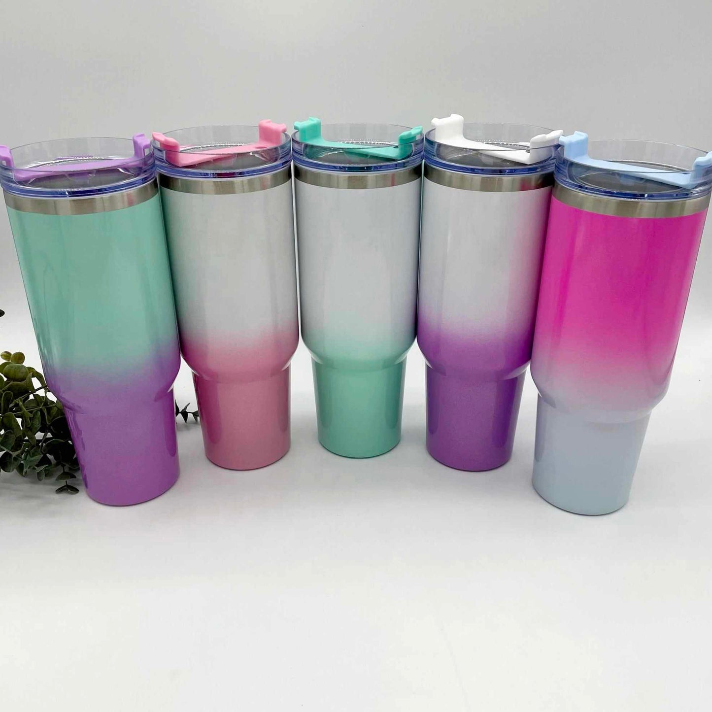 Shimmer Ombre Sublimation 40oz Tumblers