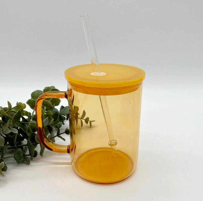 Coloured Glass Translucent Sublimation 17oz Mug with Handle