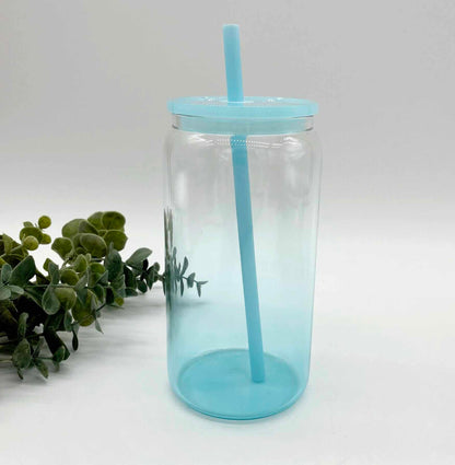 Coloured Ombre Glass Sublimation 16oz Cup