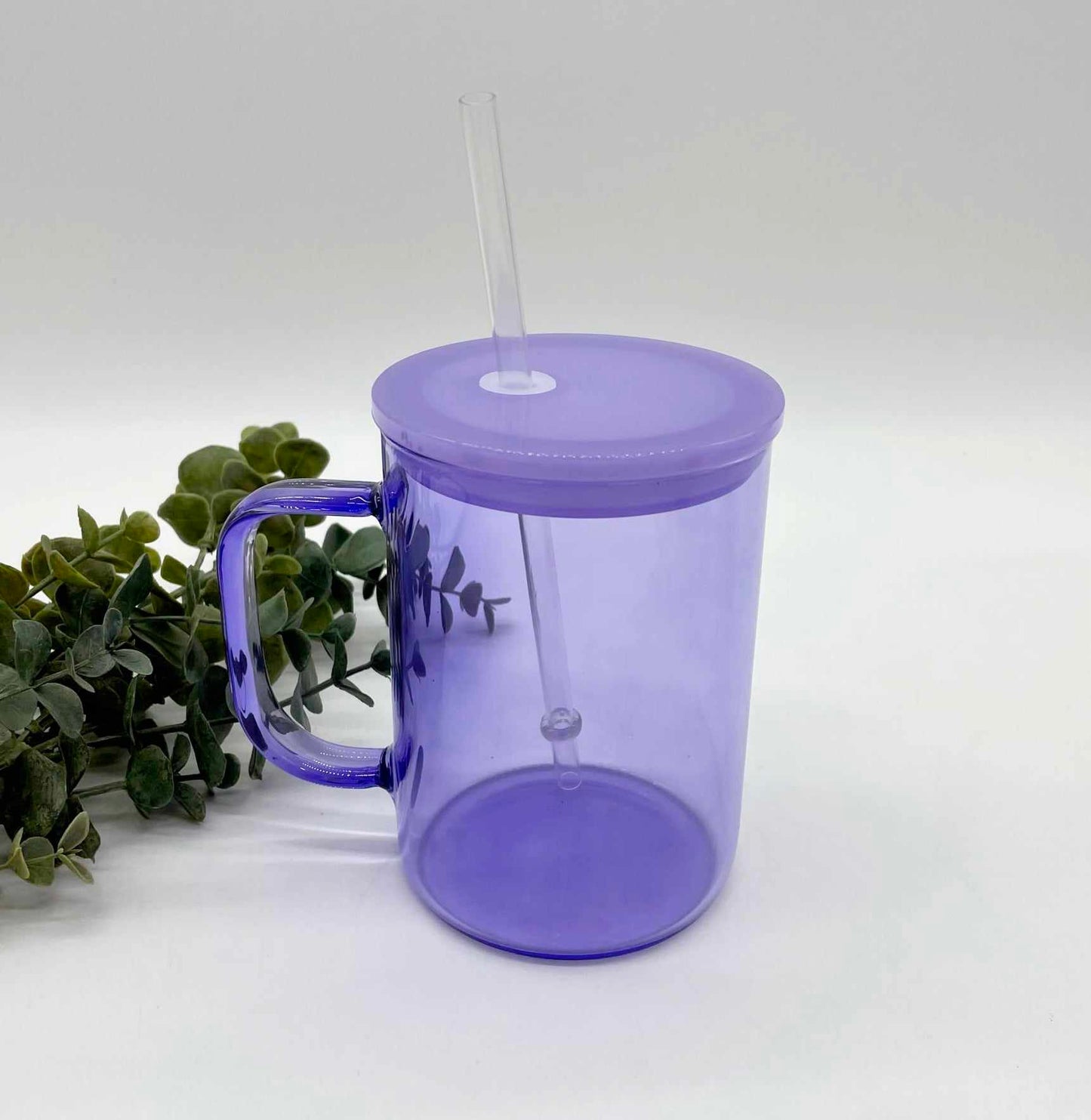 Coloured Glass Translucent Sublimation 17oz Mug with Handle