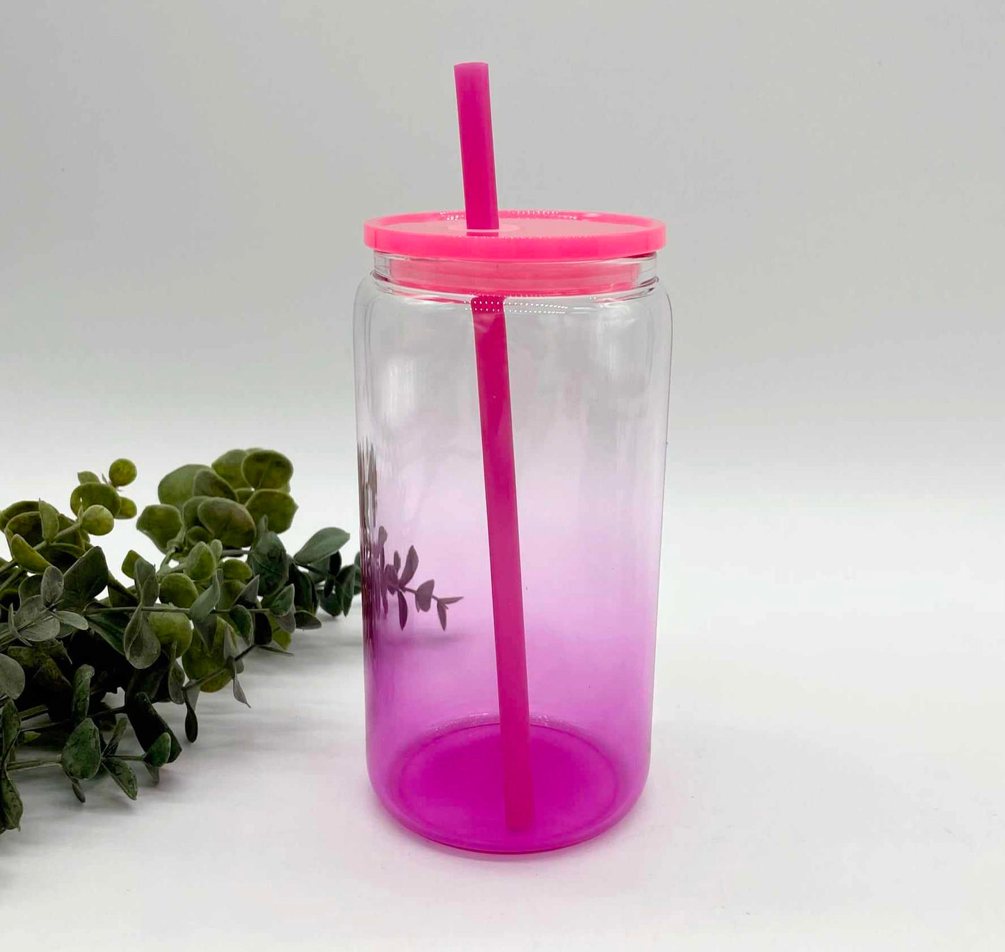 Coloured Ombre Glass Sublimation 16oz Cup