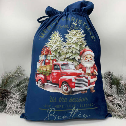 Custom Name Velvet Santa Sack BUY-IN