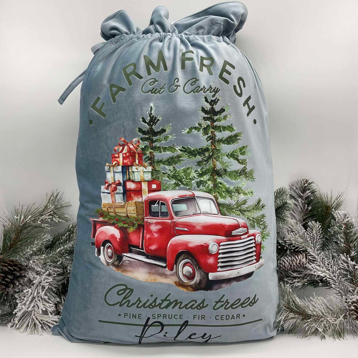 Custom Name Velvet Santa Sack BUY-IN