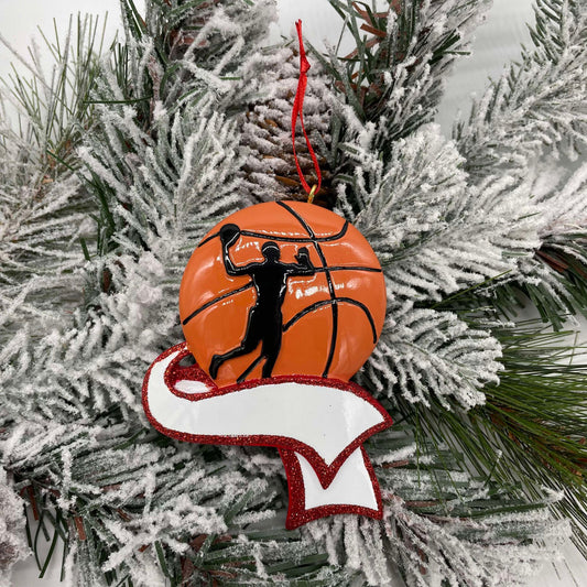 Basketball - Polyresin Christmas Ornaments