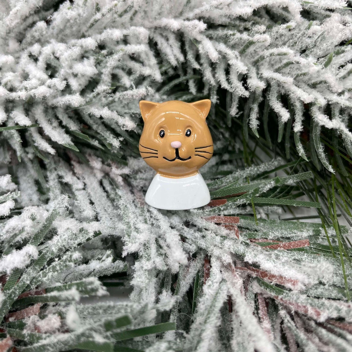 Additional Cat Heads - Polyresin Christmas Ornaments