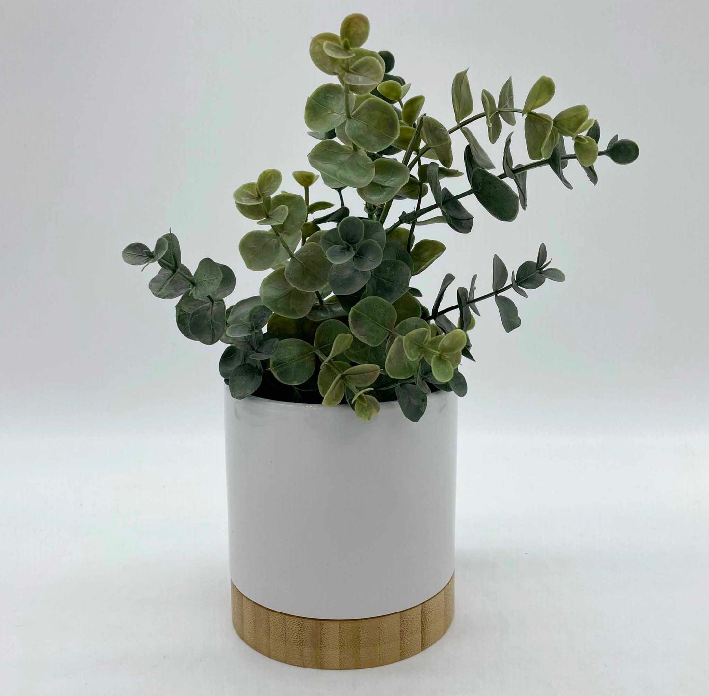 Flower Pot with Bamboo Base for Sublimation