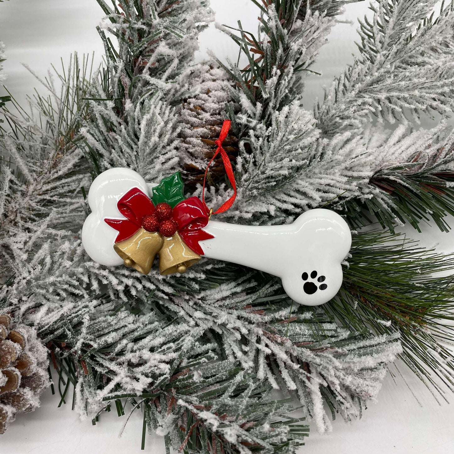 Dog Bone Polyresin Ornament