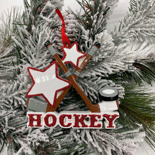 Hockey - Polyresin Christmas Ornaments