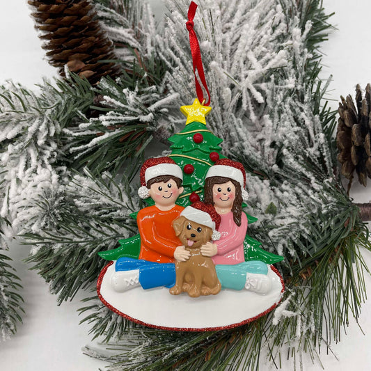 Dog Mom & Dad - Polyresin Christmas Ornaments