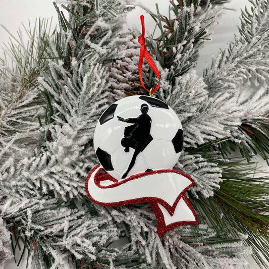 Soccer - Polyresin Christmas Ornaments