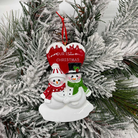 Our First Christmas Snowman - Polyresin Christmas Ornaments