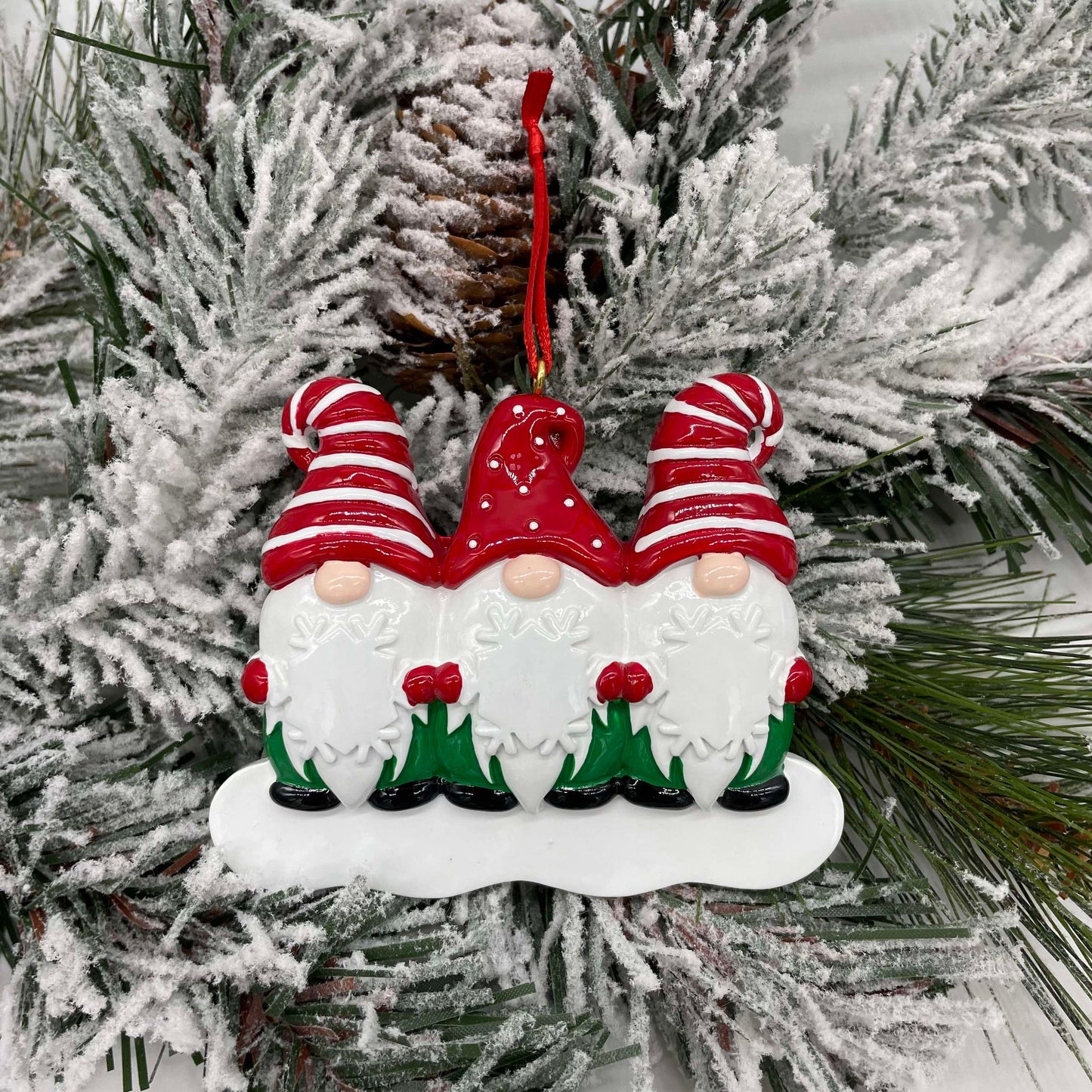 Gnome Family - Polyresin Christmas Ornaments