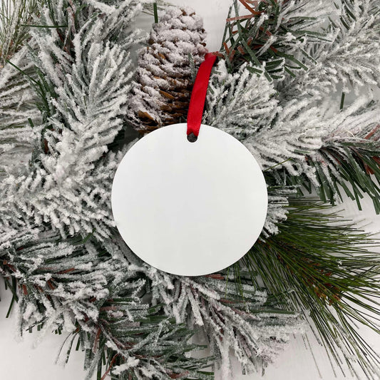 Round Aluminum Ornament for Sublimation