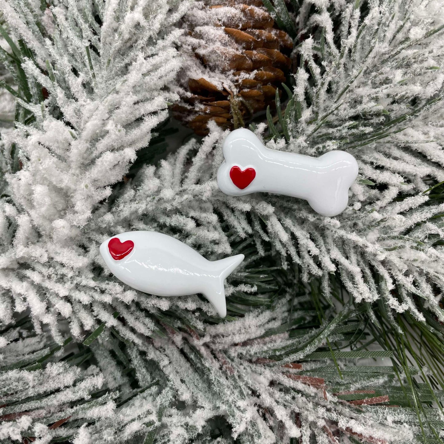 Additional Cat Heads - Polyresin Christmas Ornaments