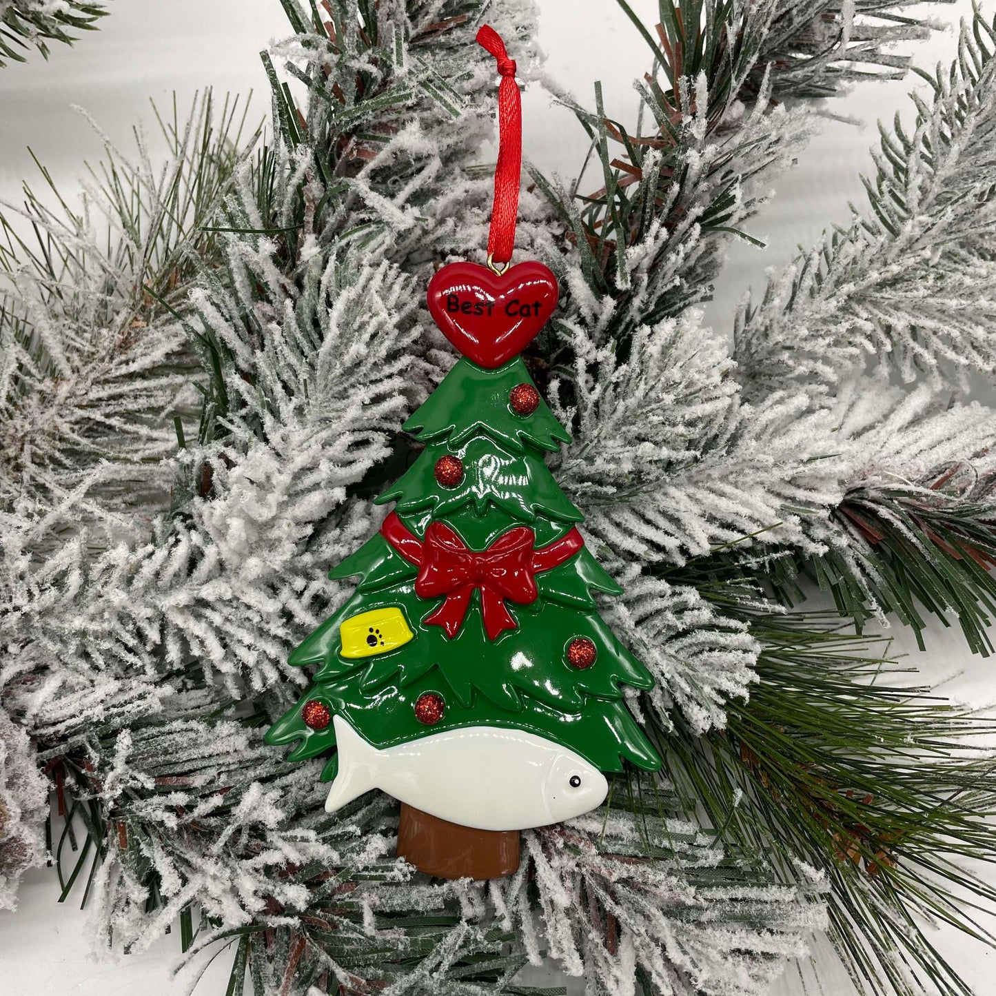 Best Dog & Best Cat - Polyresin Christmas Ornaments