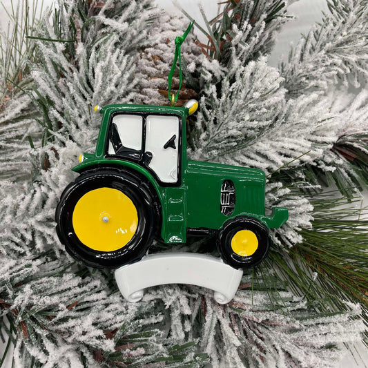 Tractor - Polyresin Christmas Ornaments