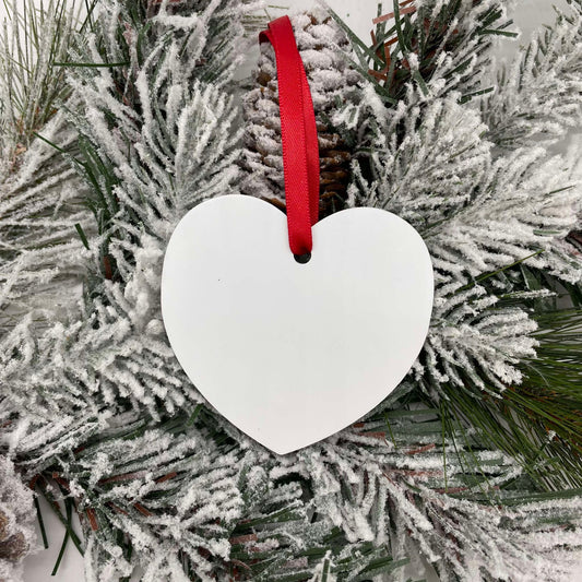 Heart Aluminum Ornament for Sublimation