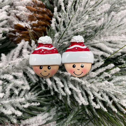 Additional Human Heads - Polyresin Christmas Ornaments