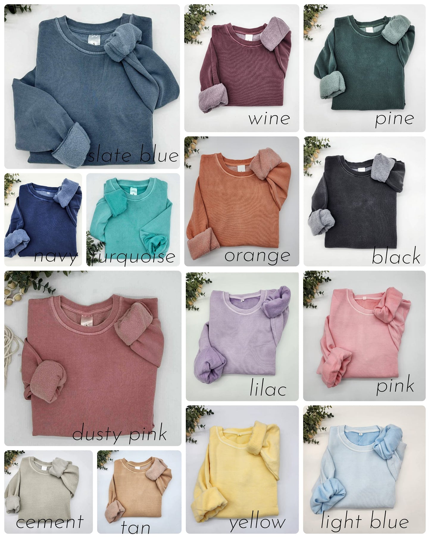 Adult Pigment Dyed Cotton Crew