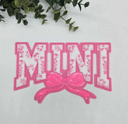 Mama Mini Bow Chenille Patch