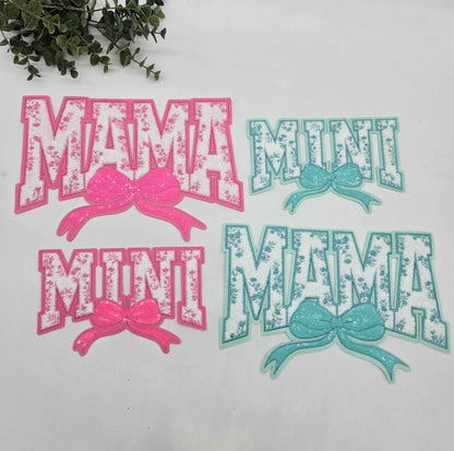 Mama Mini Bow Chenille Patch