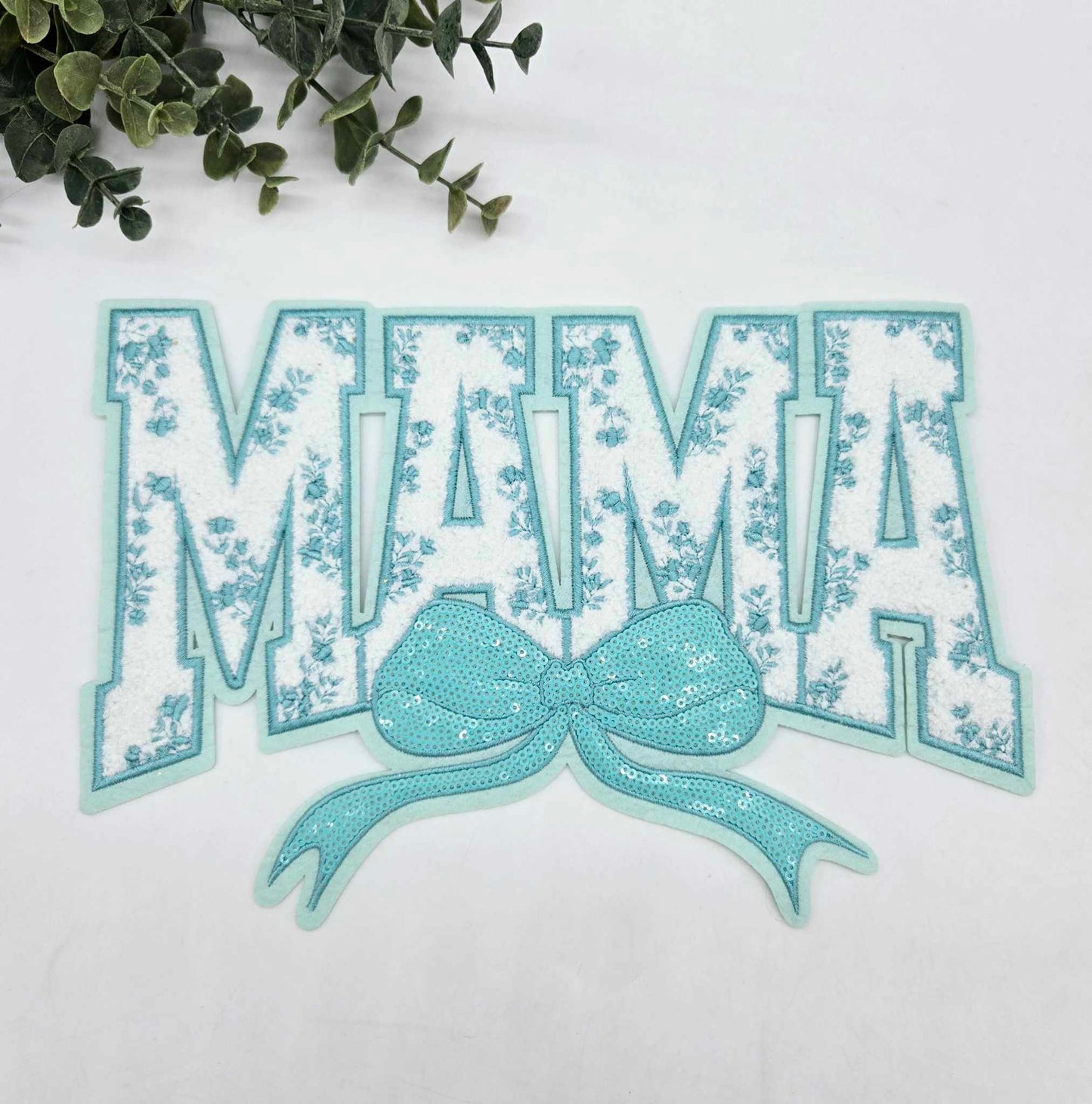 Mama Mini Bow Chenille Patch