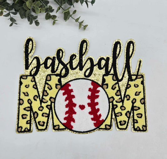 Baseball Mom Chenille Patch