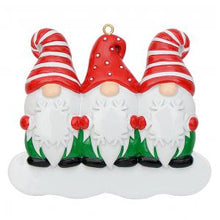 Load image into Gallery viewer, Gnome Family - Polyresin Christmas Ornaments
