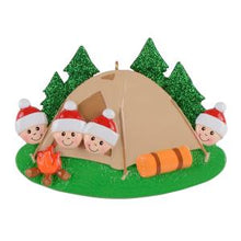 Load image into Gallery viewer, Camping Family - Polyresin Christmas Ornaments
