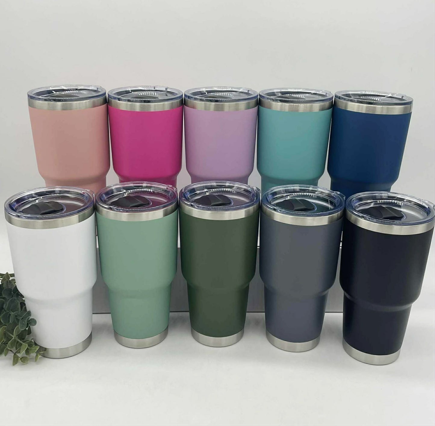 30oz Curve Tumbler Powder Coated