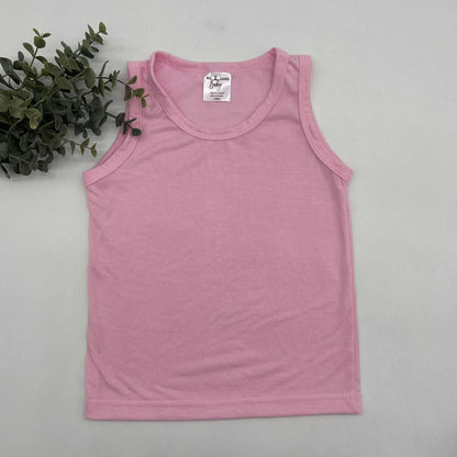 100% Polyester Toddler Muscle Tanks - IN STOCK