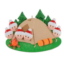 Load image into Gallery viewer, Camping Family - Polyresin Christmas Ornaments
