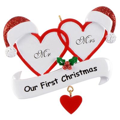 Our First Christmas Mr & Mrs - Polyresin Christmas Ornaments