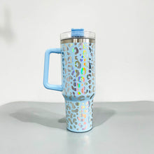 Load image into Gallery viewer, IRIDESCENT Leopard 40oz Tumbler with Handle - PRE-ORDER
