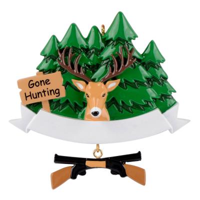 Hunting - Polyresin Christmas Ornaments