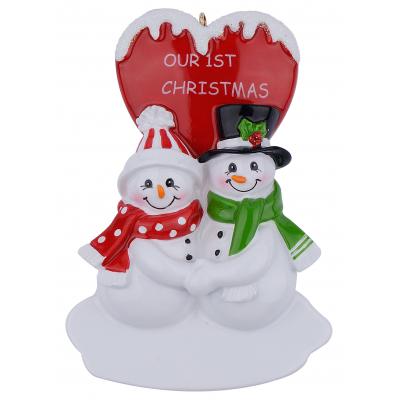 Our First Christmas Snowmen - Polyresin Christmas Ornaments
