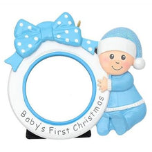 Load image into Gallery viewer, Babies 1st Christmas Frame - Polyresin Christmas Ornaments
