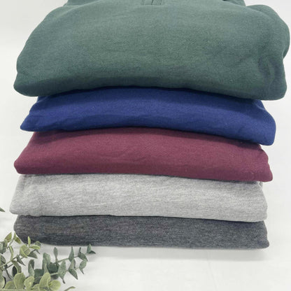 60/40 Cotton Poly Blend 1/4 Zip Crews with Side Pockets