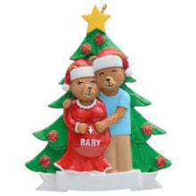 Load image into Gallery viewer, Expecting Bear Family - Polyresin Christmas Ornaments

