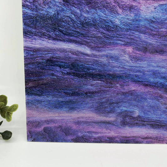Midnight Waterfall - Galaxy Cast Acrylic Sheets 1076