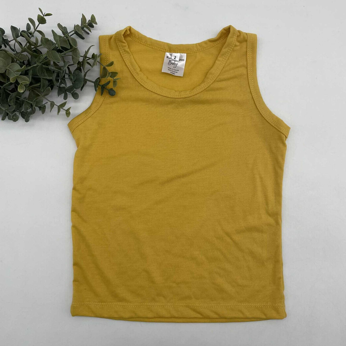 100% Polyester Toddler Muscle Tanks - IN STOCK