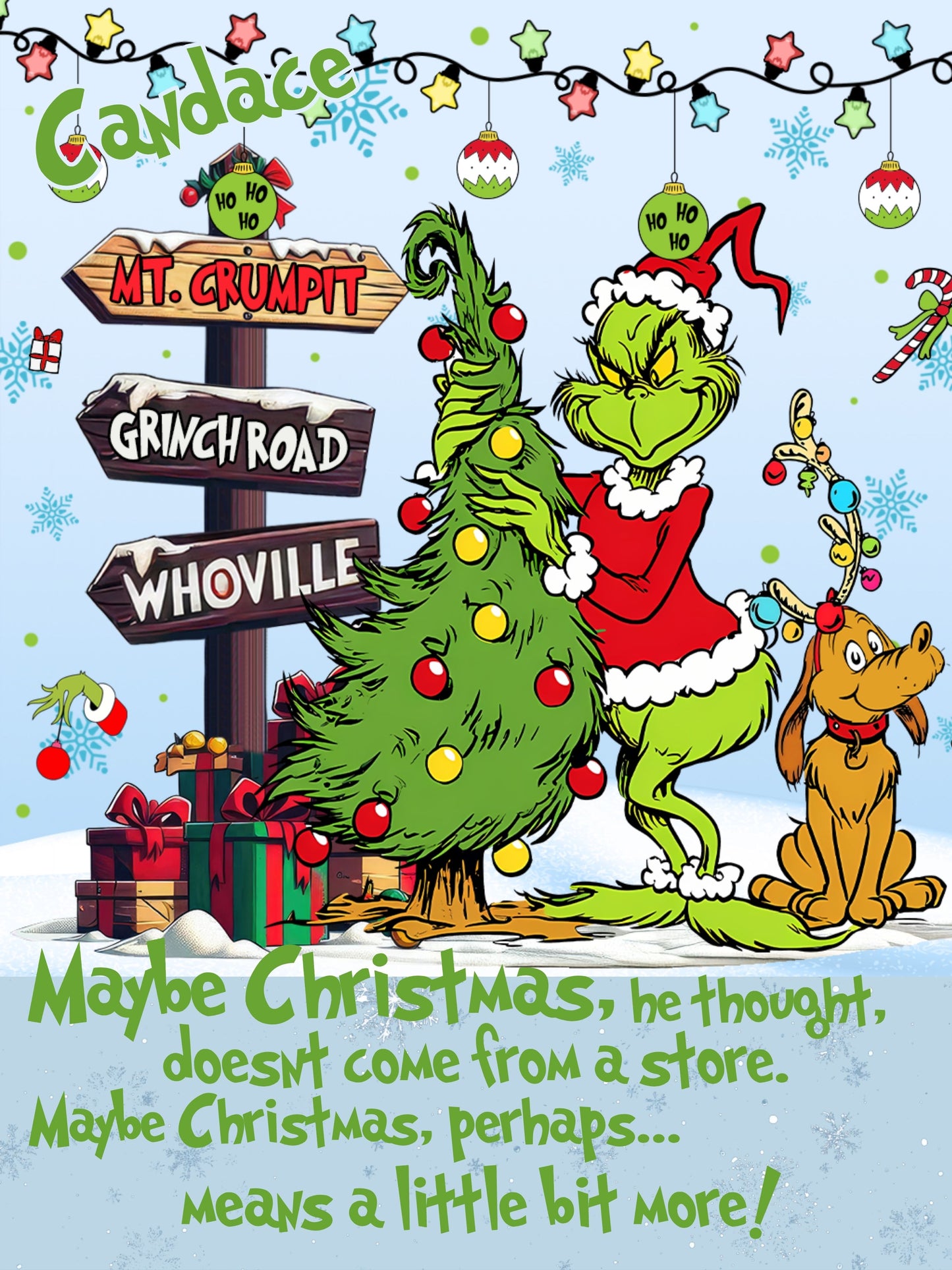Christmas Name Blanket - PRE-ORDER