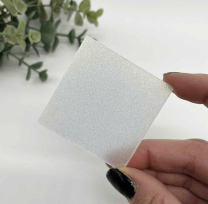 White - Iridescent Shimmer Cast Acrylic Sheets 1046