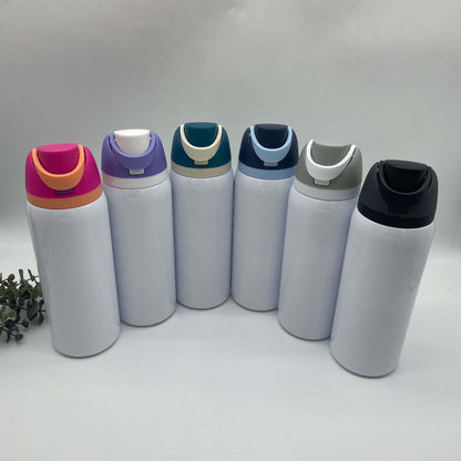 Sip & Flow 32oz with Coloured Lids Sublimation Tumbler