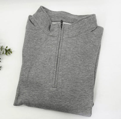 60/40 Cotton Poly Blend 1/4 Zip Crews with Side Pockets