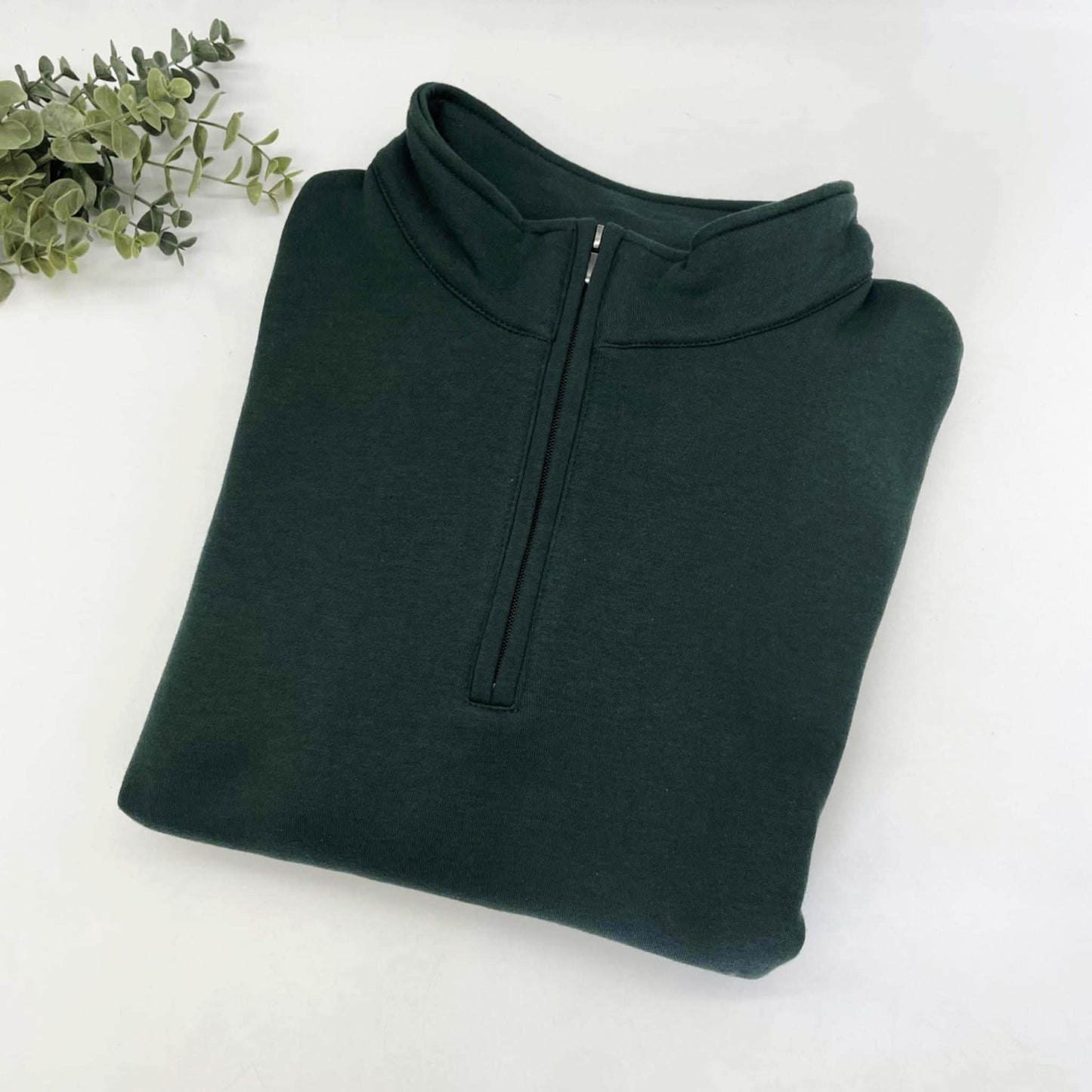 60/40 Cotton Poly Blend 1/4 Zip Crews with Side Pockets